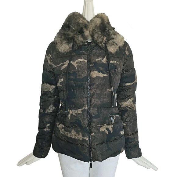 MONCLER GREEN CAMOUFLAGE DOWN FILLED JACKET (2) - Picture 1 of 13